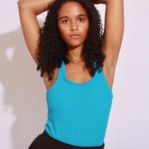 Lolita crinkle Ribbed Fitted Tank Top. Anthropologie. Instagram famous brand